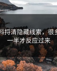 新91黑料捋清隐藏线索，很多人看到一半才反应过来